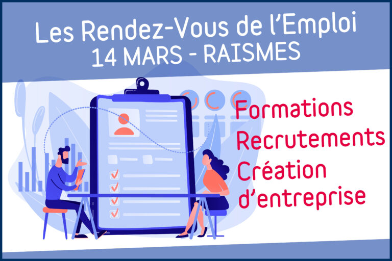 RDV de l’Emploi  à Raismes le jeudi 14 mars  !