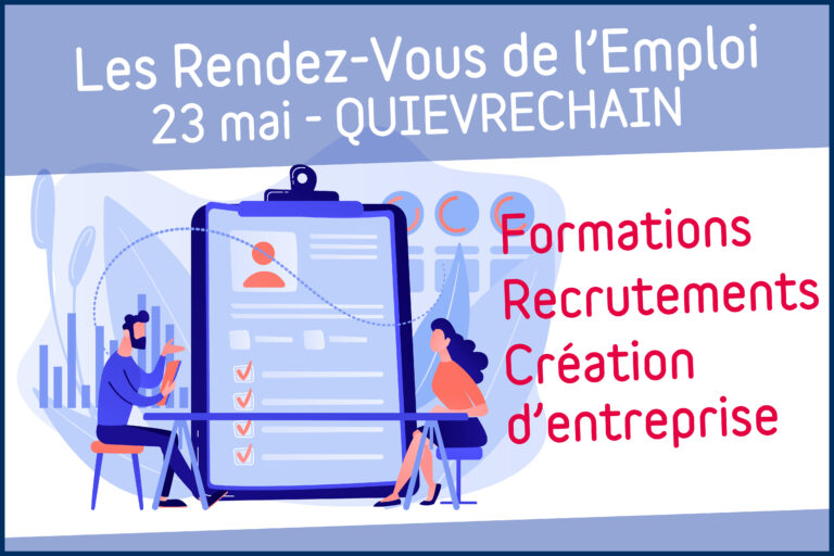 Inscrivez-vous au Rendez-vous de l’Emploi de Quiévrechain !